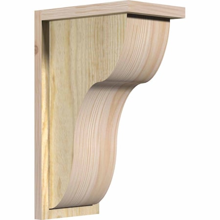 Ekena Millwork Carmel Rough Sawn Corbel w/Backplate, Douglas Fir, 8"W x 12"D x 20"H COR08X12X20CAR01RDF